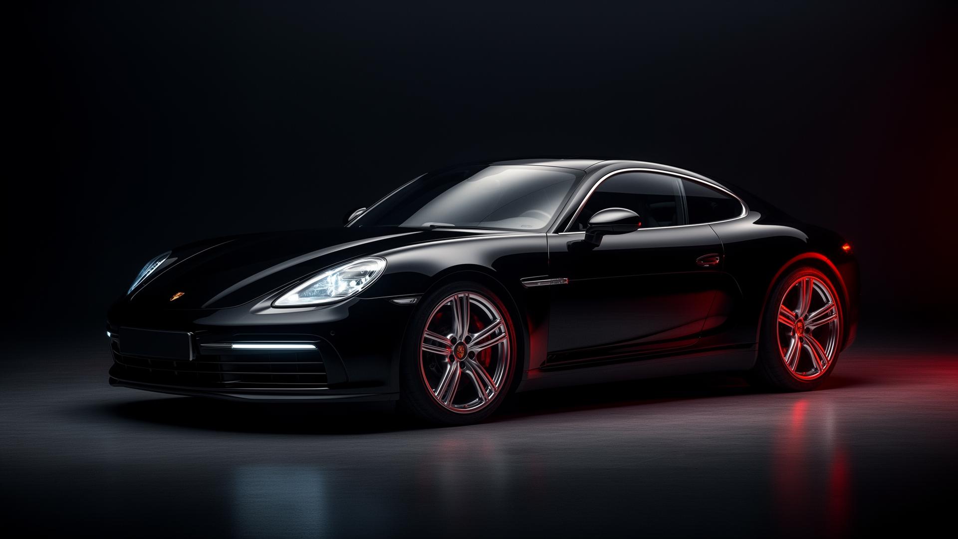 Black sports car